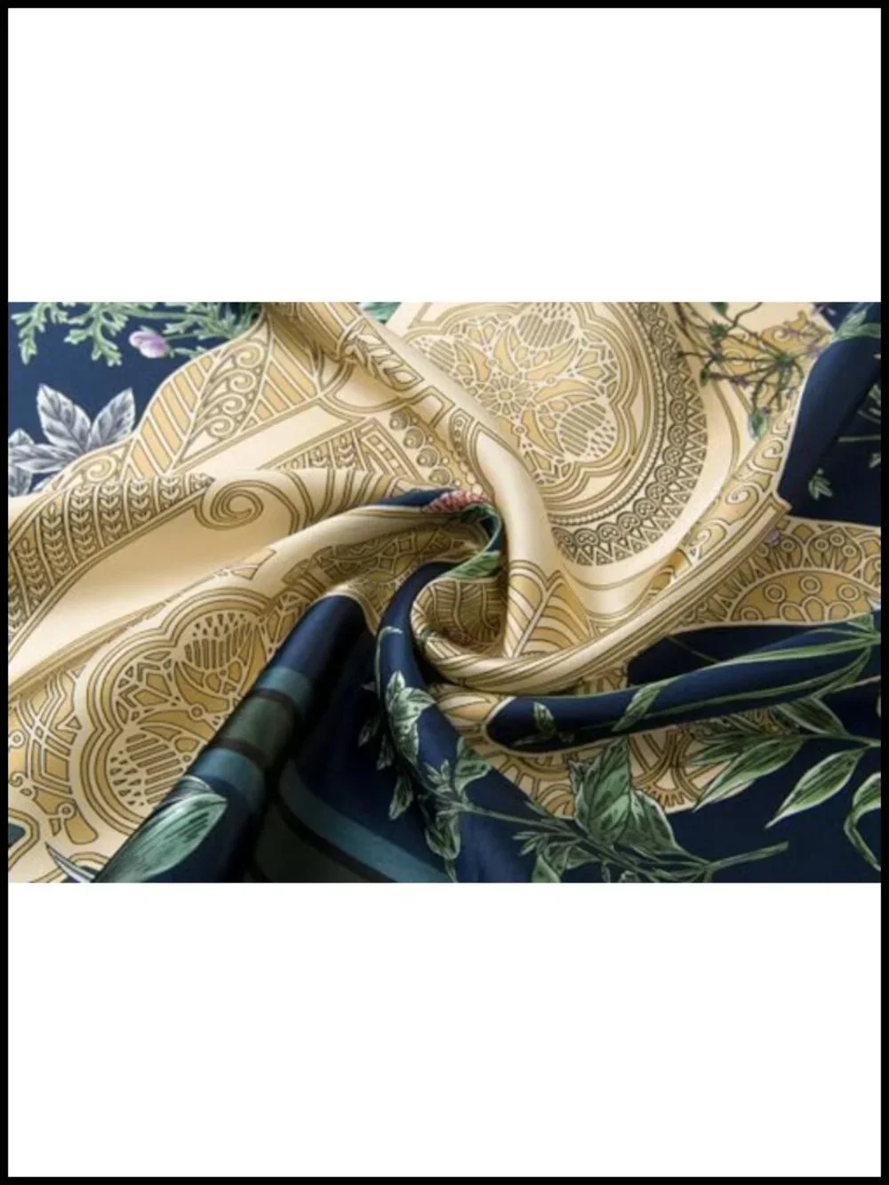 100% Mulberry Silk Large Square Scarf - 35